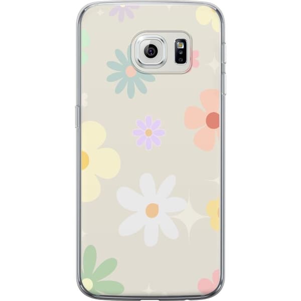 Mobilskal till Samsung Galaxy S6 edge med fejdande blommor