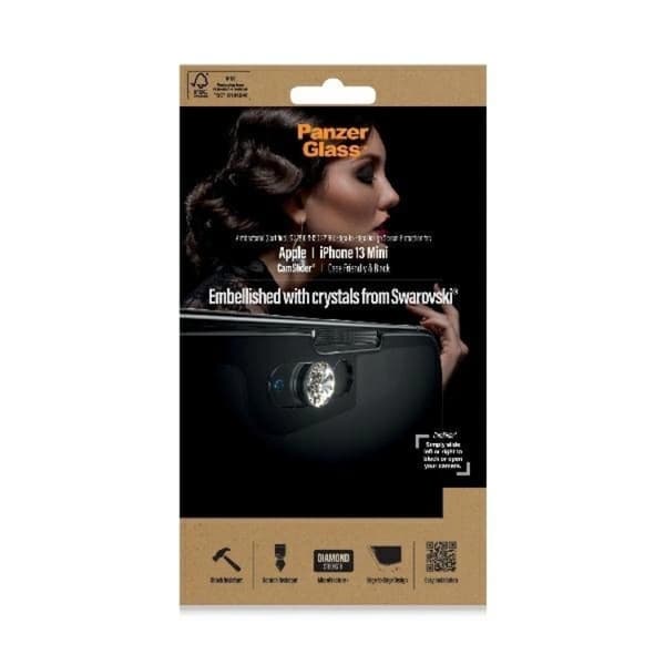 PanzerGlass iPhone 13 Mini Härdat Glas Skärmskydd Microfracture Svart