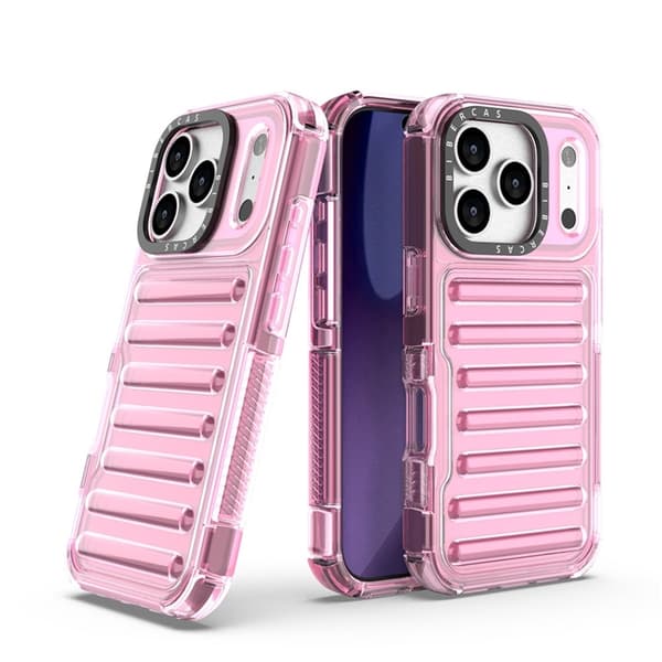 Mobilskal till iPhone 17 Pro Stripe Design Detachable - Ljusrosa Rosa