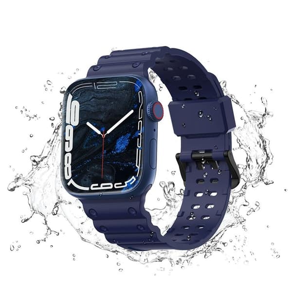 Apple Watch Ultra/SE/8/7/6 (41/42/38mm) Armband - Navy Blå Blå