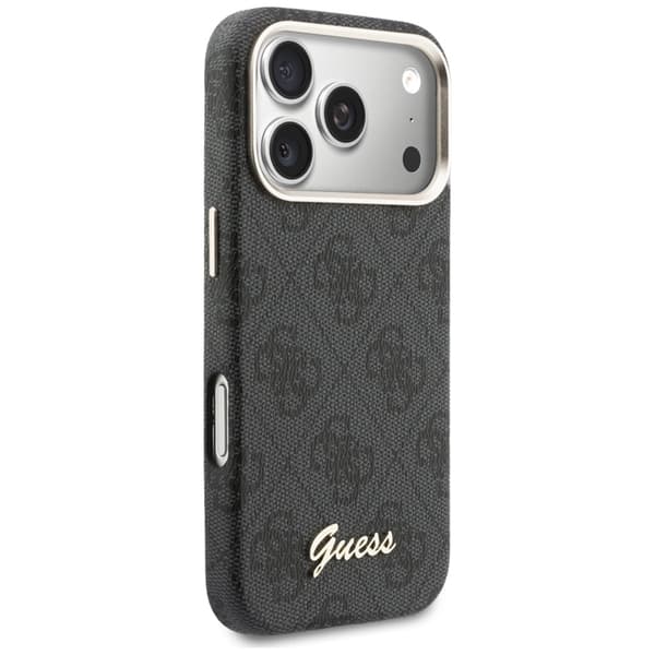 Guess telefontaske til iPhone 17 Pro MagSafe 4G Script - Sort Svart