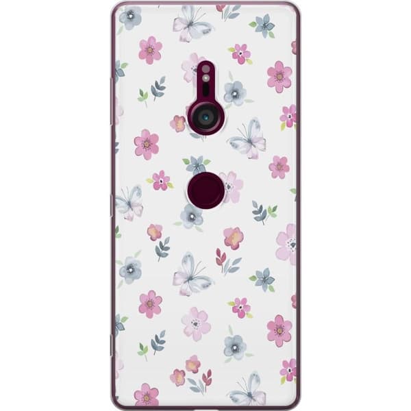 Mobilcover til Sony Xperia XZ3 med Blomster og sommerfugle