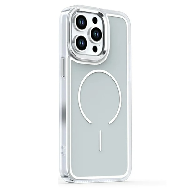 Mobilskal till iPhone 15 Pro Magsafe Electroplated - Grå Grå