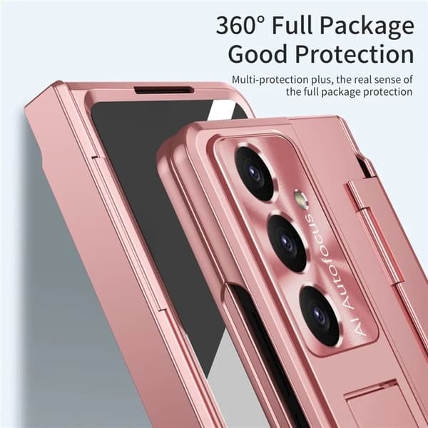 Mobilskal till Galaxy Z Fold7 5G med Skärmskydd Hinge - Rosa Rosa