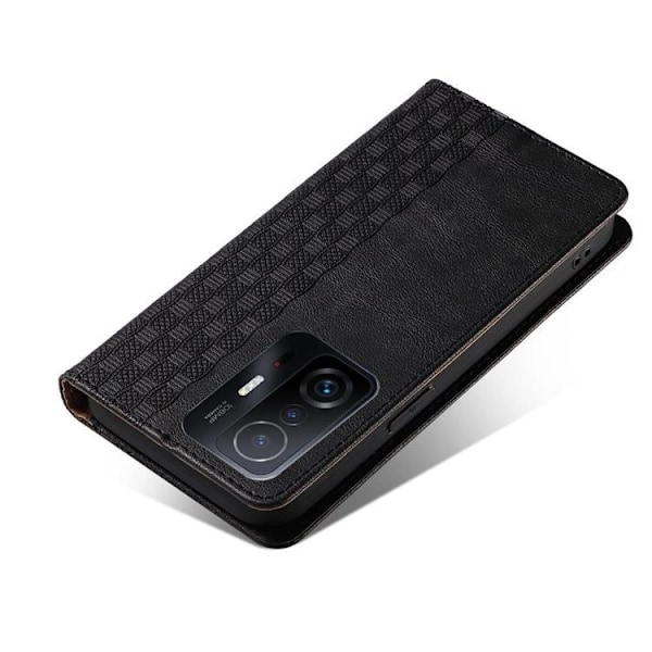 Galaxy A13 5G Plånboksfodral Magnet Strap - Svart Svart