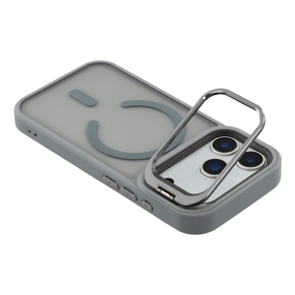 Mobilskal till iPhone 17 Pro MagSafe Lins Kickstand - Titangrå Grå