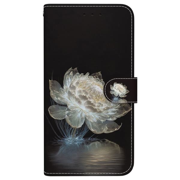 Samsung Galaxy S26 Plånboksfodral Anti-Drop Konstläder Crystal Peony