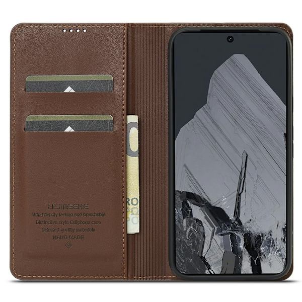 LC.IMEEKE L1 Series Google Pixel 8 Pro Plånboksfodral Konstläder - Brun