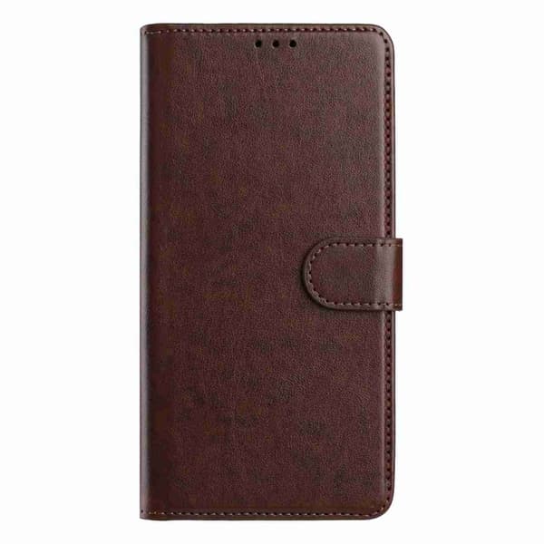 OnePlus 15 5G Plånboksfodral Folio Flip Konstläder Brun