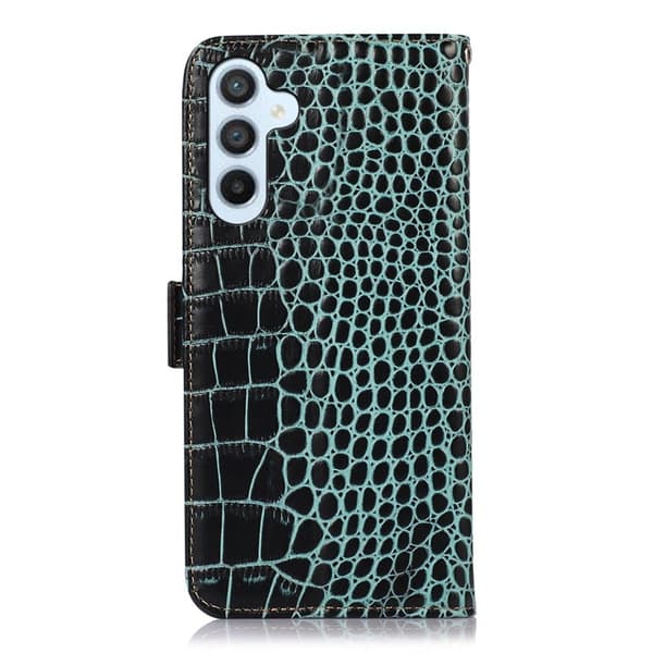 Samsung Galaxy S26 / S26 Pro Plånboksfodral RFID Skydd Äkta Läder - Grön