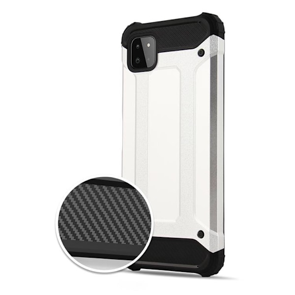 Galaxy A22 5G Skal Hybrid Armor Tough Rugged - Svart Svart