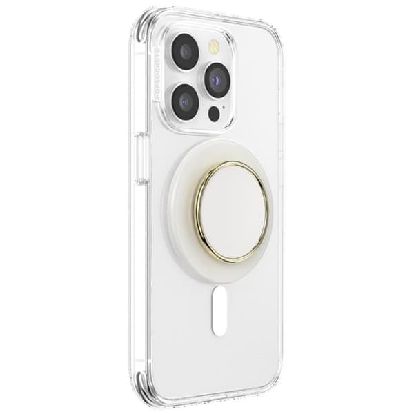 Popsockets MagSafe Grip Round Luxe Coconut Creme Enamel Beige