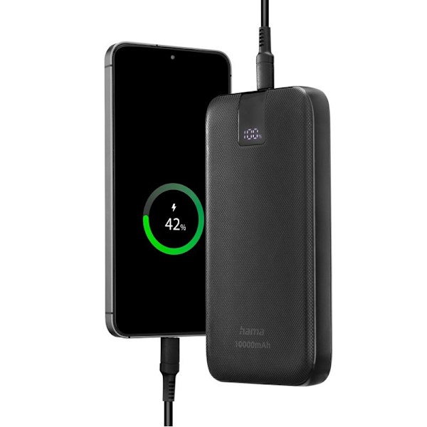 HAMA Powerbank Pd 10000mah 2xUSB-C+1xUSB-A Antracit