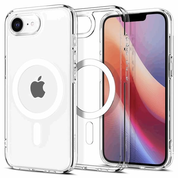 Spigen telefontaske til iPhone 16e Magsafe Ultra Hybrid - Hvid Transparent