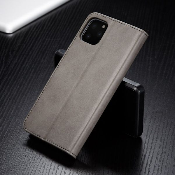 LC.imeeke iPhone 11 Pro Max Plånboksfodral Konstläder - Grå