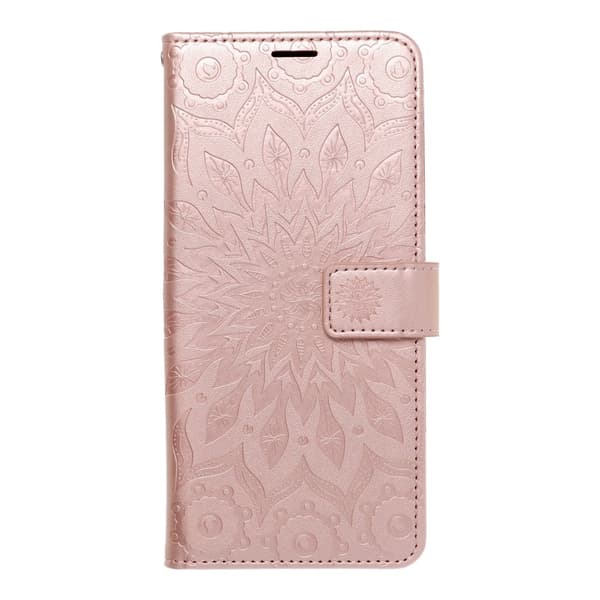 Forcell MEZZO Plånboksfodral till Samsung Galaxy S22 Roséguld Guld