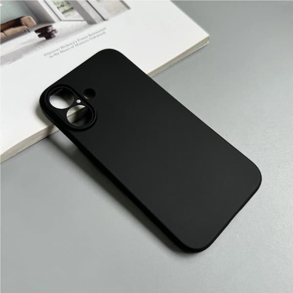Mobilskal till iPhone 16 Plus Soft - Svart Black