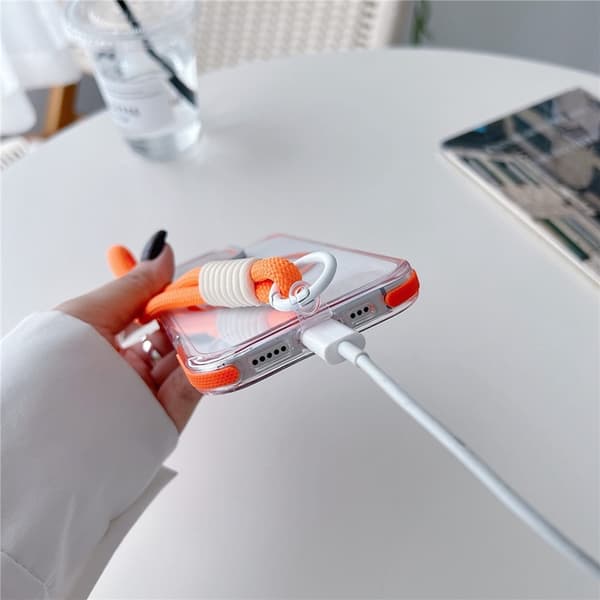 Mobilskal till iPhone 16 Pro Max MagSafe Acrylic Kickstand - Orange Orange