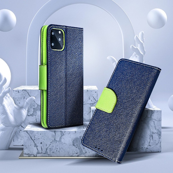 Fancy Plånboksfodral till Samsung Galaxy J5 2017 navy/lime