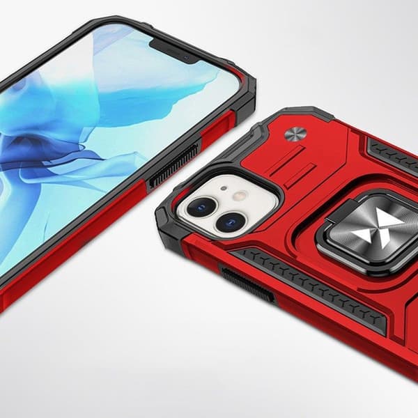 Wozinsky Mobilskal till iPhone 14 Ringhållare Armor - Röd Röd