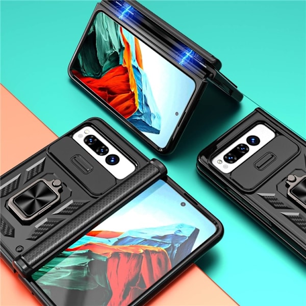 Google Pixel Fold Mobilskal Kickstand Magnetic - Svart Svart