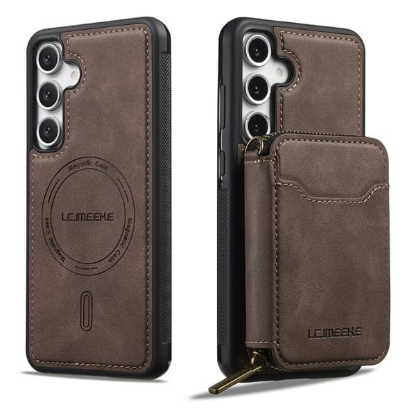 LC.IMEEKE L6 för Samsung Galaxy A15 Plånboksfodral Konstläder - Brun