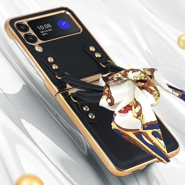 GKK Galaxy Z Flip 4 Skal Handväska - Blå Blå