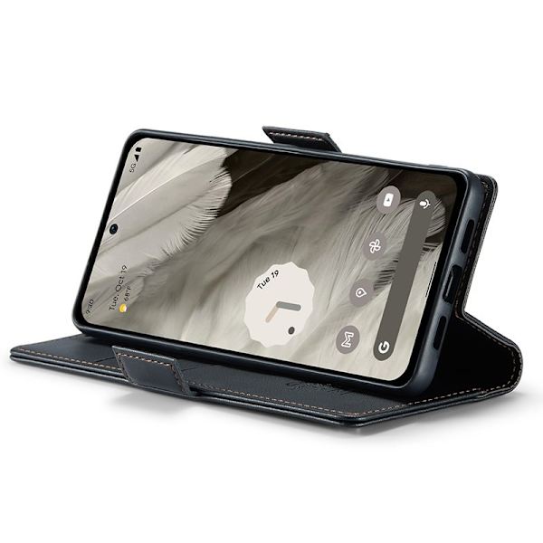 CASEME Plånboksfodral Konstläder till Google Pixel 8 - Svart