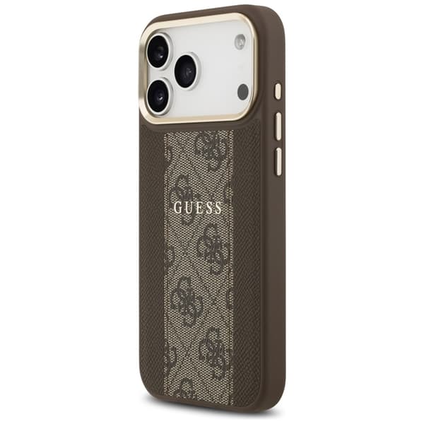 Guess Telefontaske til iPhone 17 Pro Max Magsafe Stripe - Brun Brun