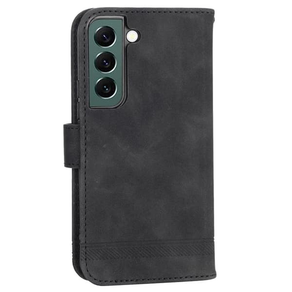 DIERFENG DF-03 Plånboksfodral för Samsung Galaxy S22+ 5G - Svart Konstläder