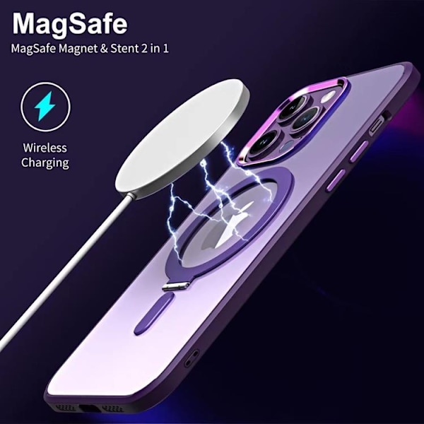 Mobilskal till iPhone 14 Pro Max Magsafe Bracket - Vit Vit