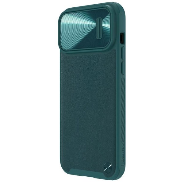 Nillkin iPhone 14 Pro Max Skal CamShield Läder S - Grön