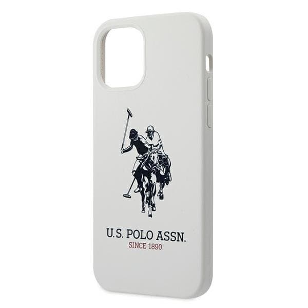 US Polo Silicone Collection Skal iPhone 12 Pro Max - Valkoinen White