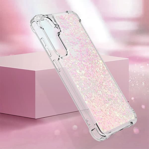 Mobilskal för Samsung Galaxy S26 Plus TPU Glitter Shockproof - Rosa