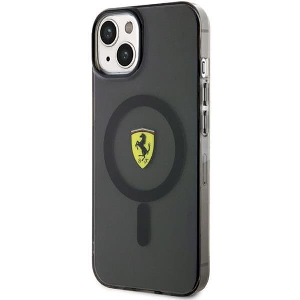 Ferrari iPhone 14 Mobilskal Magsafe Translucent - Sort Black