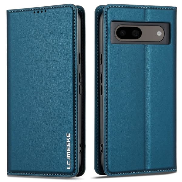 LC.IMEEKE L1 Series Google Pixel 8 Plånboksfodral Konstläder - Blå