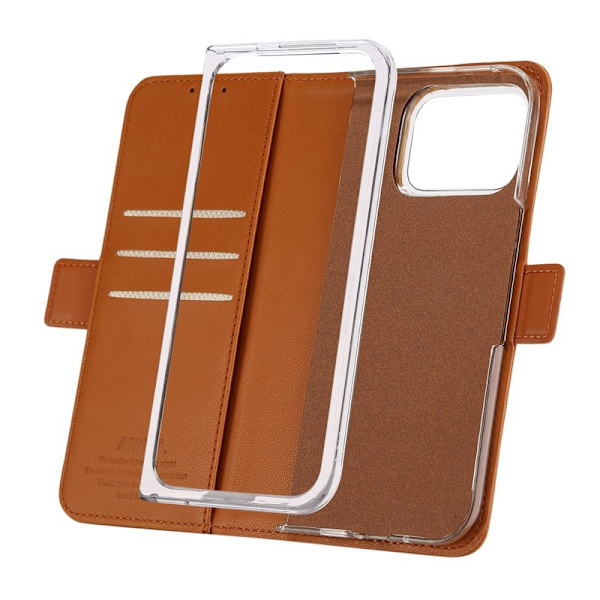 ABEEL Style A02 Konstläder Plånboksfodral för Google Pixel 9 Pro Khaki