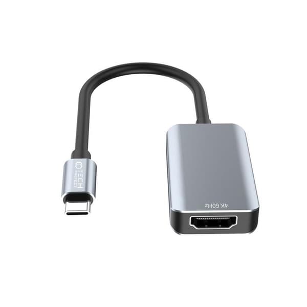 Tech-Protect USB-C til HDMI Adapter Ultraboost - Sort Svart