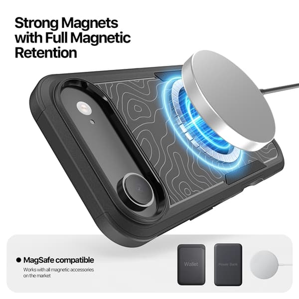 Dux Ducis Mobilskal till iPhone Air MagSafe SHLD PC + TPU - Contour Svart