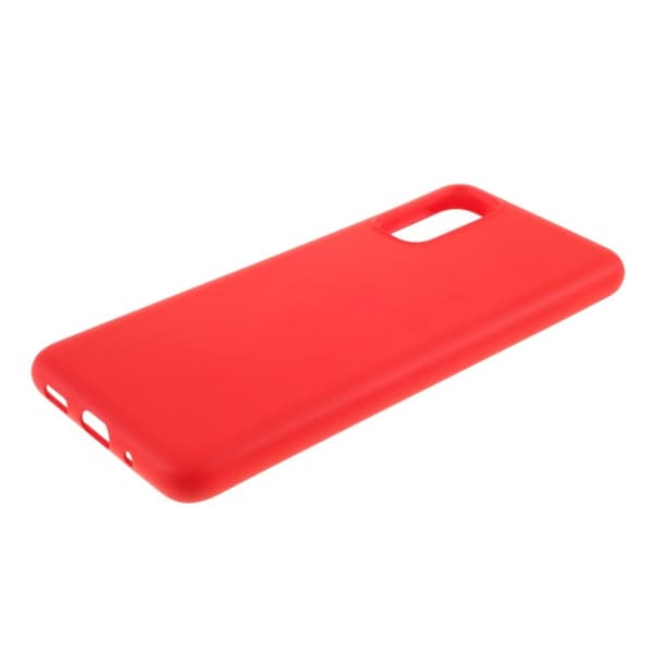 X-LEVEL Dynamic Series Liquid Silicone Mobilskal för Samsung Galaxy S20 - Röd
