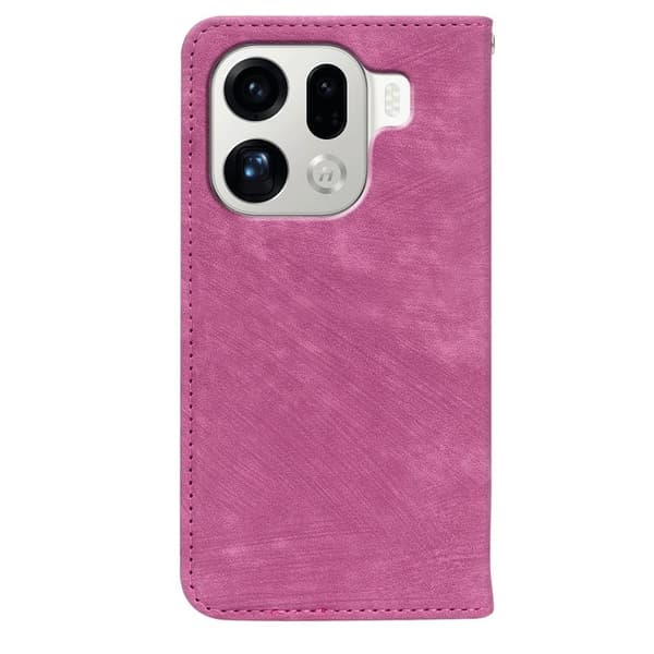 Oppo Find X9 Pro 5G Fodral Äkta Läder - Rosé