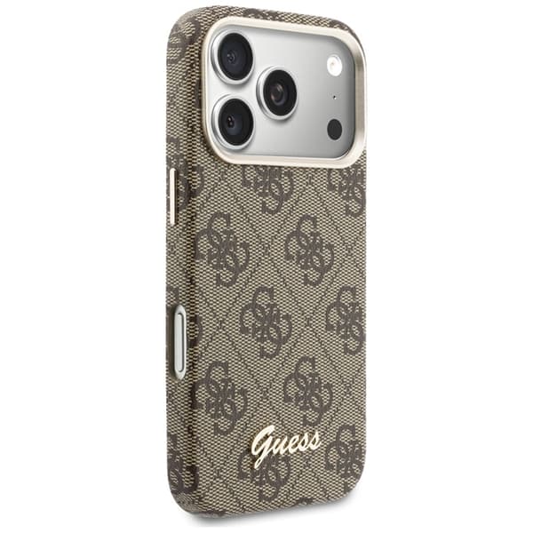 Guess  Mobilskal För iPhone 17 Pro MagSafe 4G Script - Brun Brun