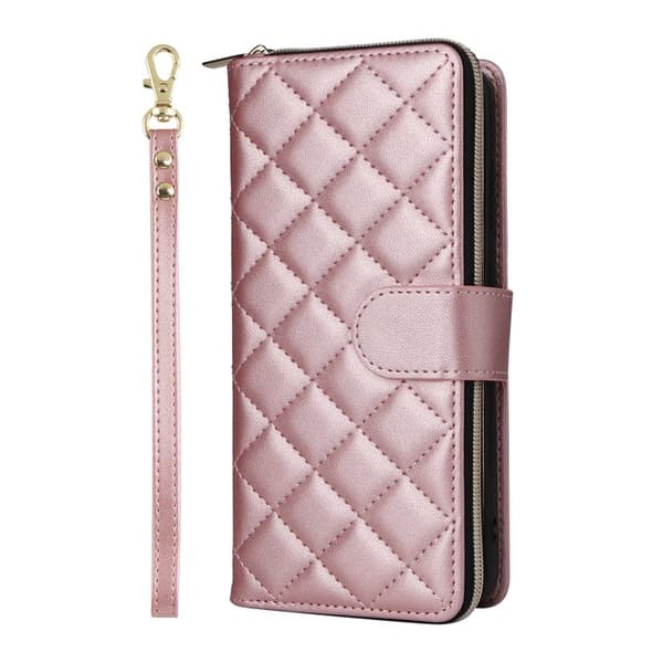 Plånboksfodral för Samsung Galaxy S26 Plus Konstläder - Roséguld
