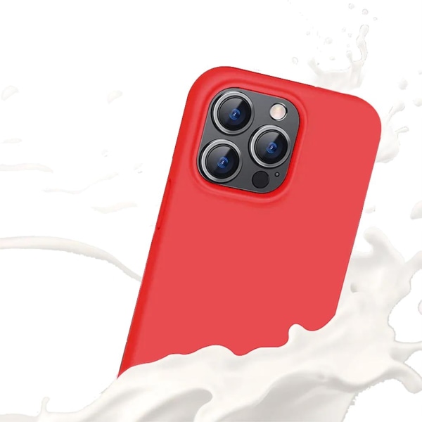 SiGN iPhone 15 Pro Max Mobilcover Flydende Silikone - Rød
