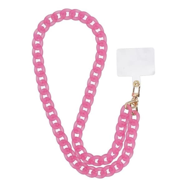 PANAMA Lång Mobilrem Lanyard 80cm (40cm i öglan) - Rosa Rosa