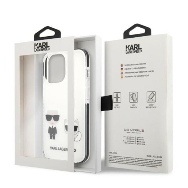 Karl Lagerfeld iPhone 13 Pro Max Skal Karl & Choupette - Vit