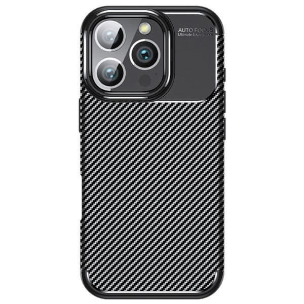 Beline Telefontaske til iPhone 16 Pro Max Carbon Armor - Sort Black