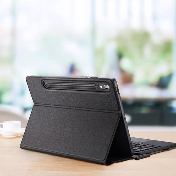 Dux Ducis Galaxy Tab S9 Ultra Englantilainen näppäimistökuori TK-sarja - Black