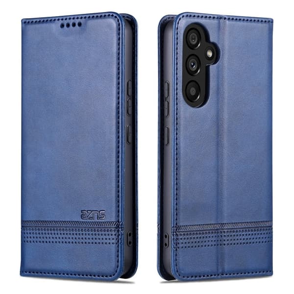 AZNS Samsung Galaxy S23 FE Plånboksfodral Flip Konstläder - Blå