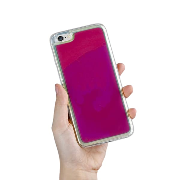 Liquid Neon Sand -kuori iPhone 6/6s - Violet Lila